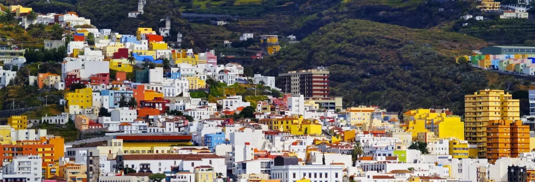 Bunte Häuser auf La Palma.